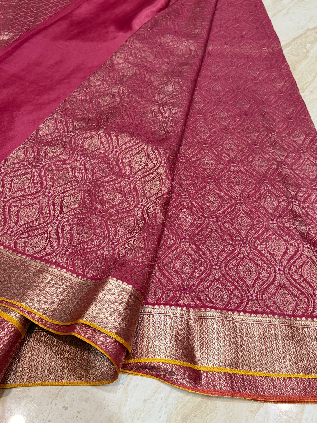 Pure Mysore Brocade Crepe Silk Saree