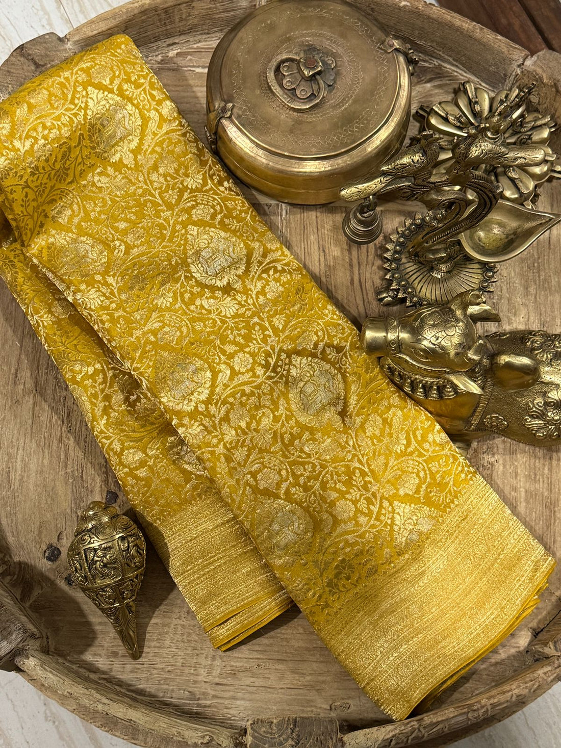 Pure Mysore Brocade Crepe Silk Saree
