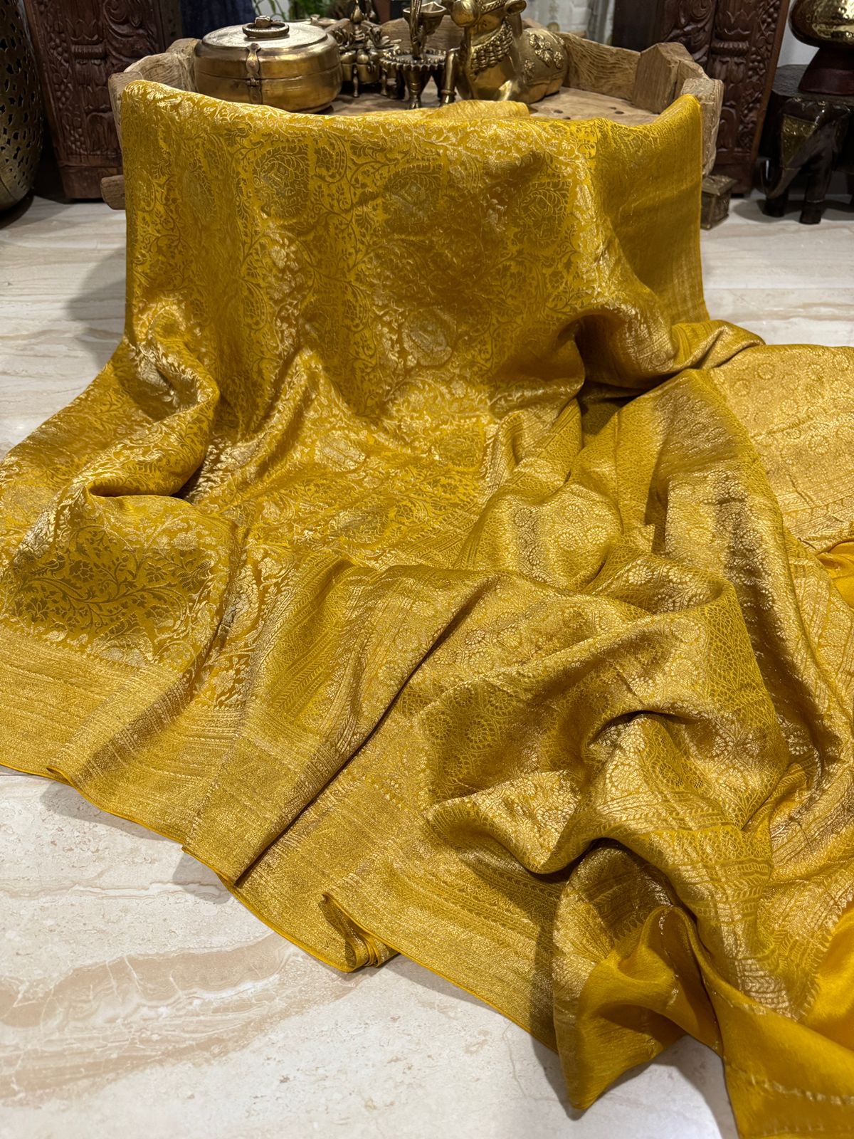 Pure Mysore Brocade Crepe Silk Saree
