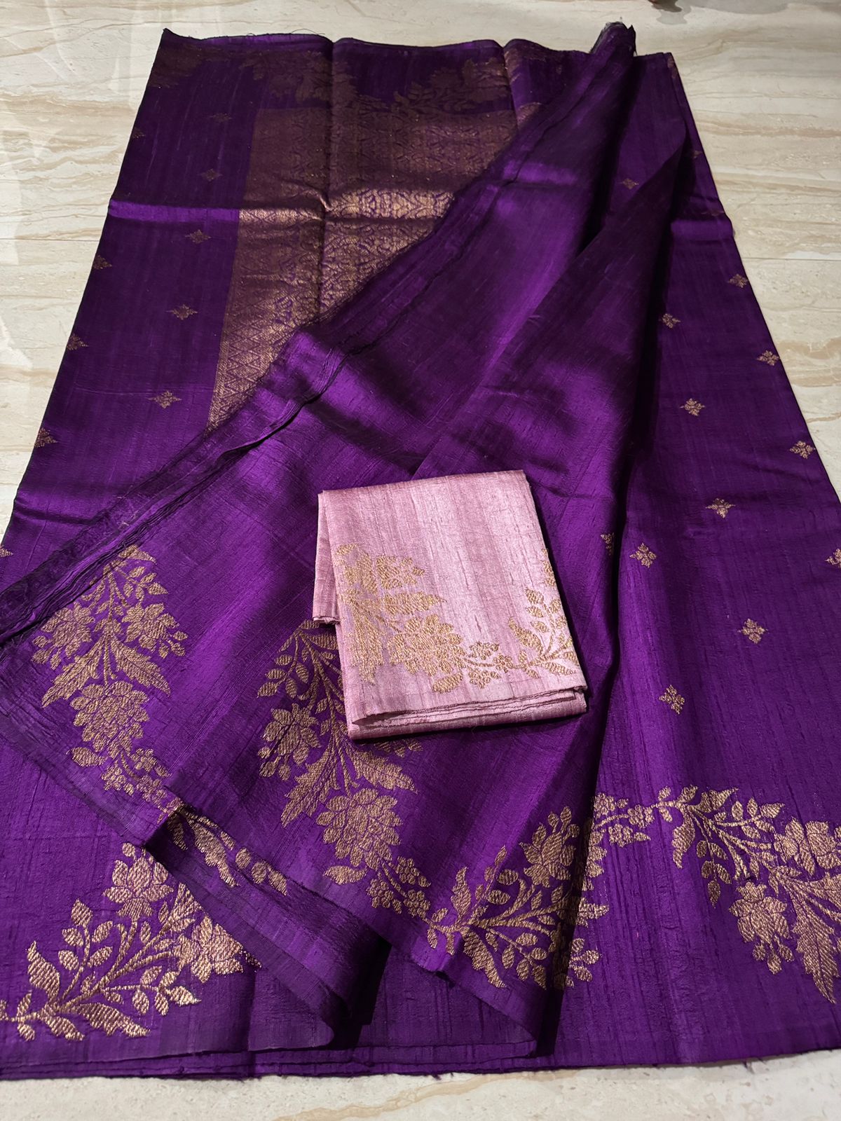 Pure Handloom Raw Silk Banarasi Saree