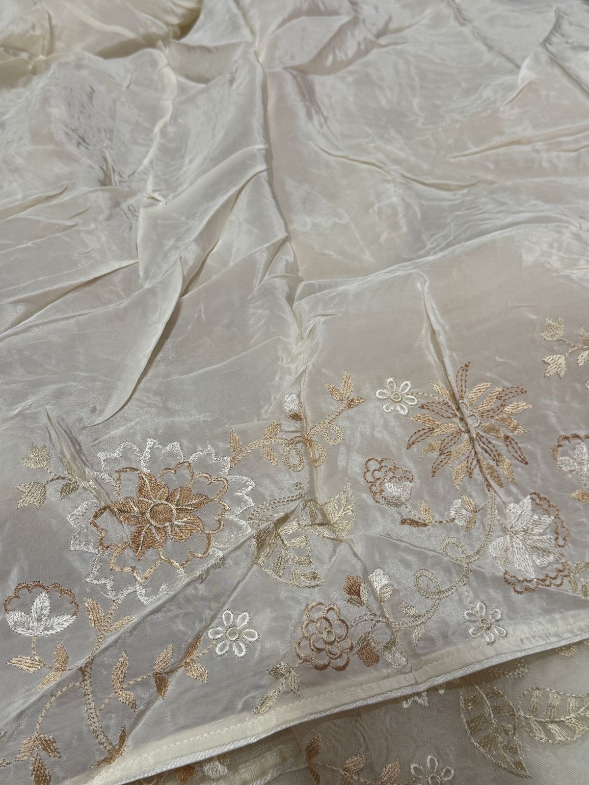 Pure Organza Saree With Embroidery All Over