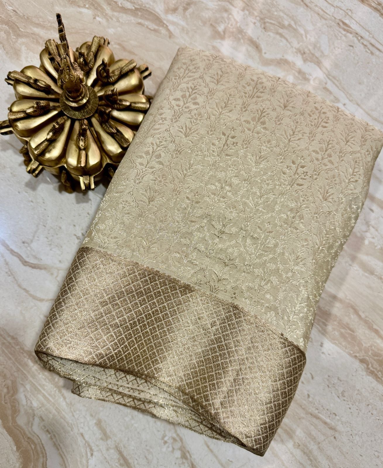 Pure Mysore Brocade Crepe Silk Saree