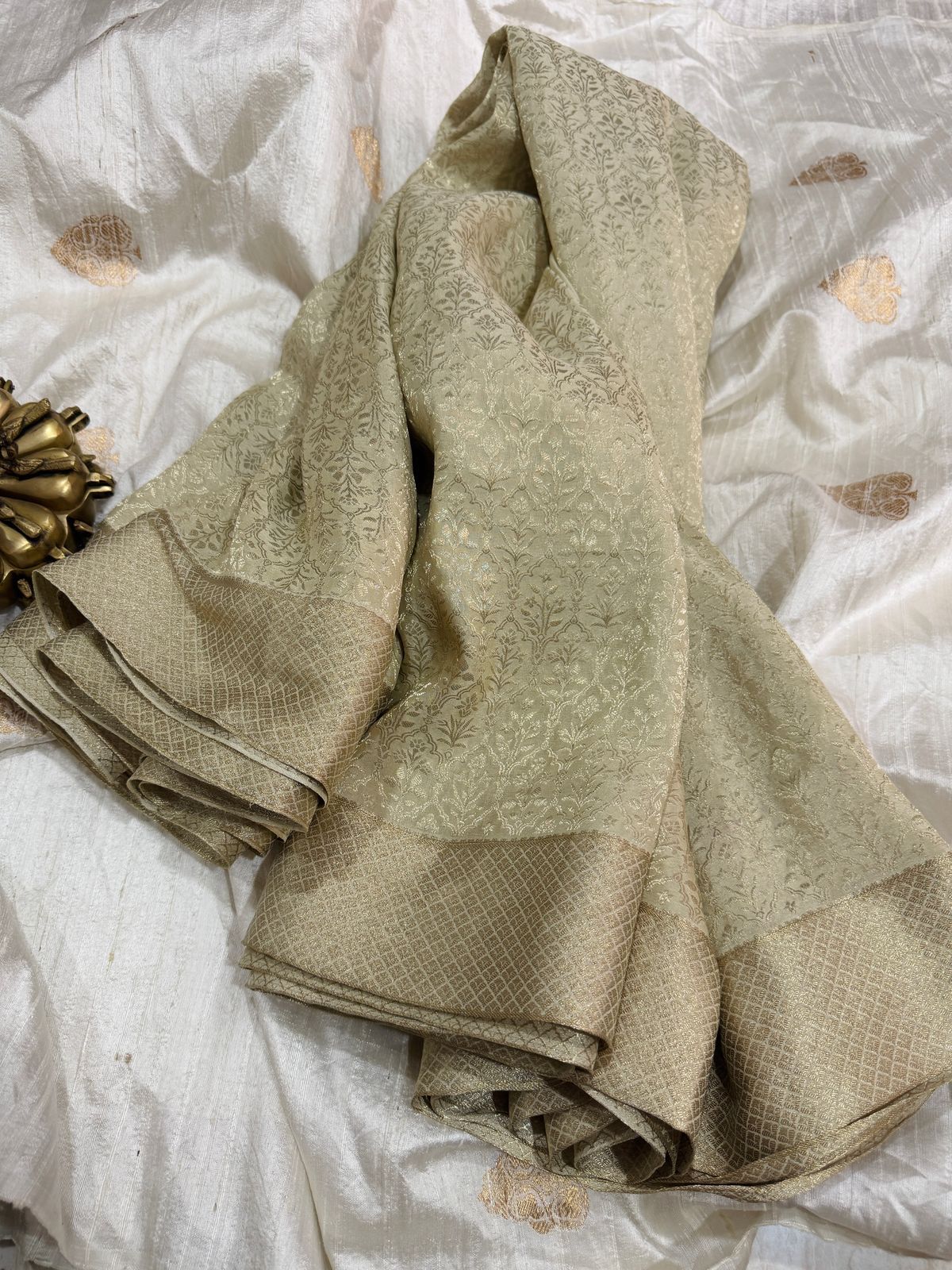 Pure Mysore Brocade Crepe Silk Saree