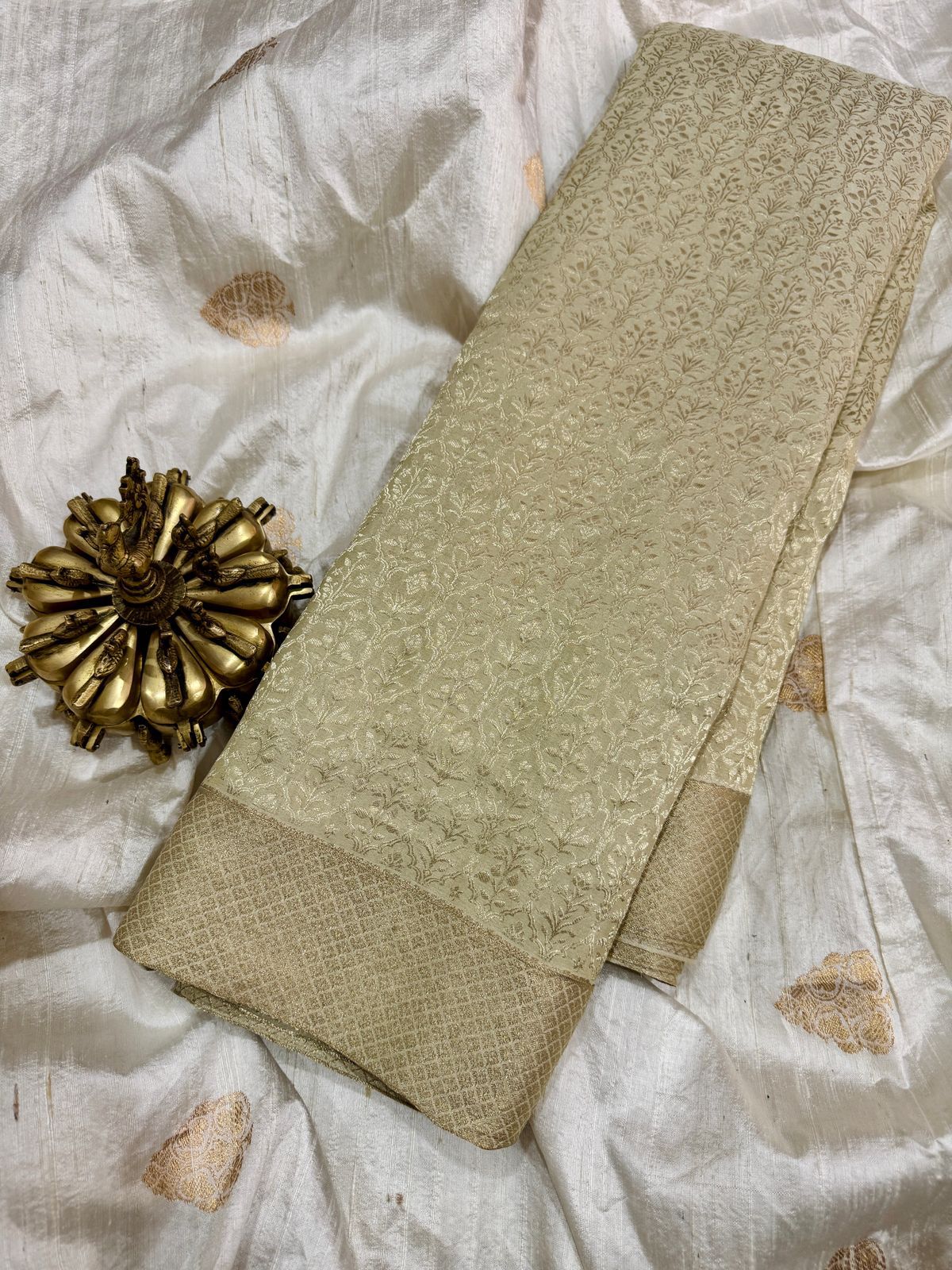 Pure Mysore Brocade Crepe Silk Saree