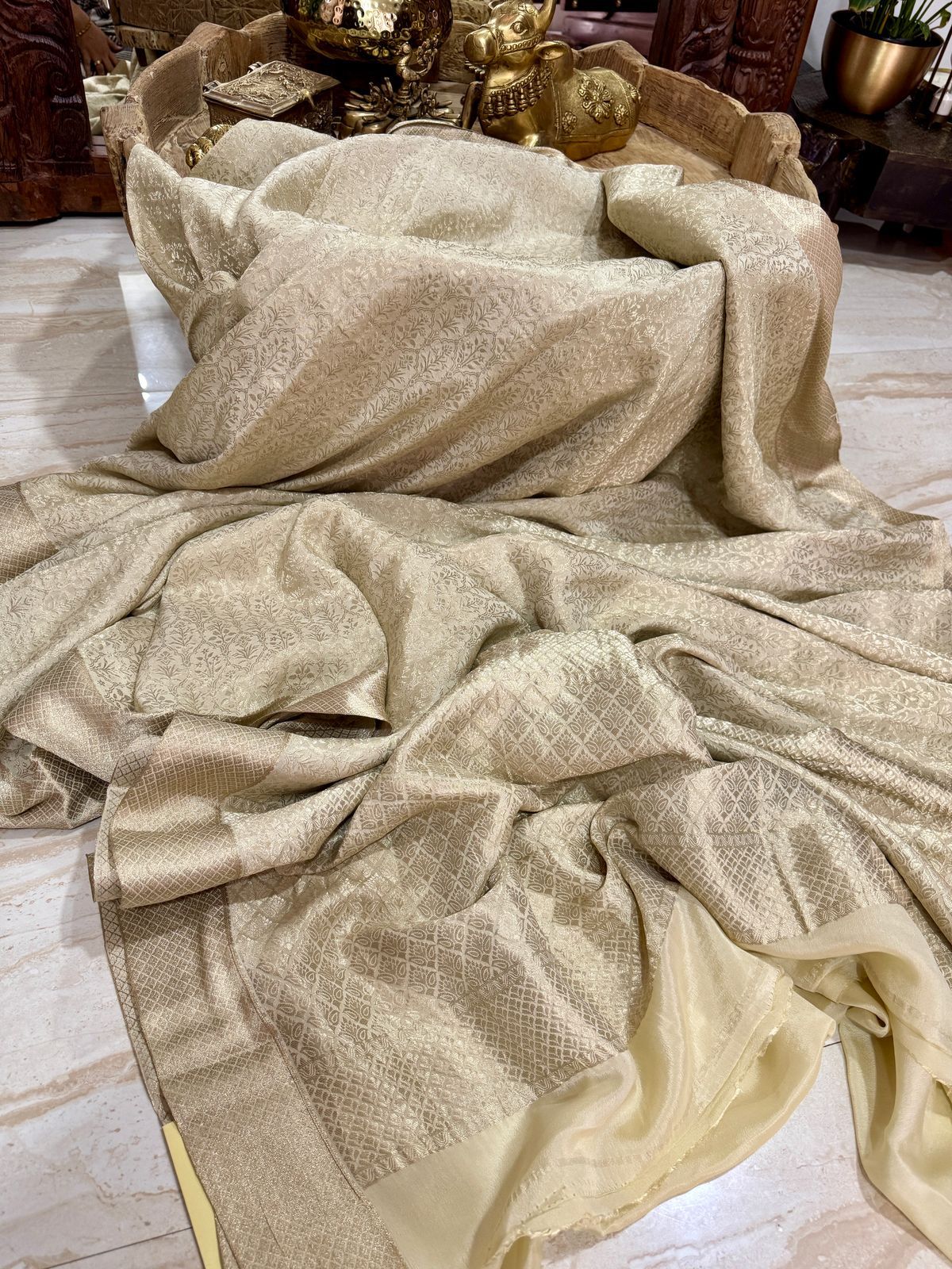 Pure Mysore Brocade Crepe Silk Saree