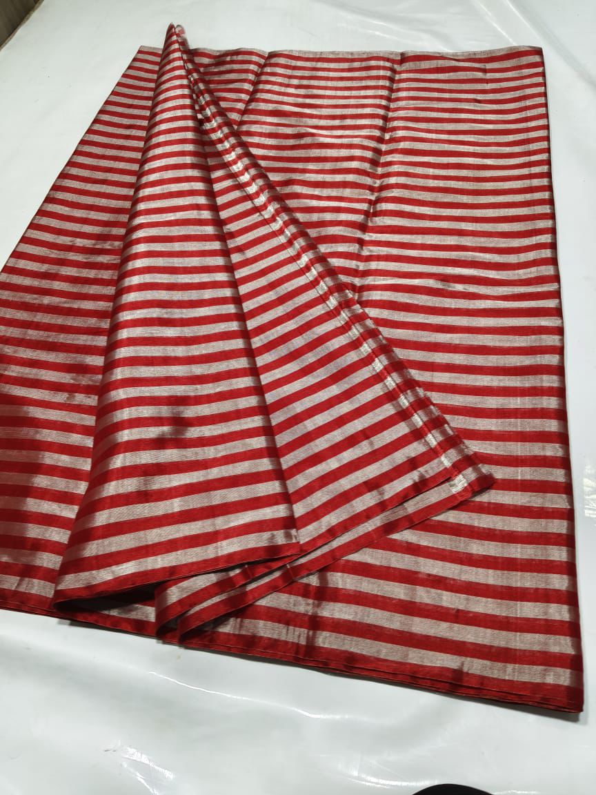 Handloom Tissue Silk Saree with Metallic Sheen