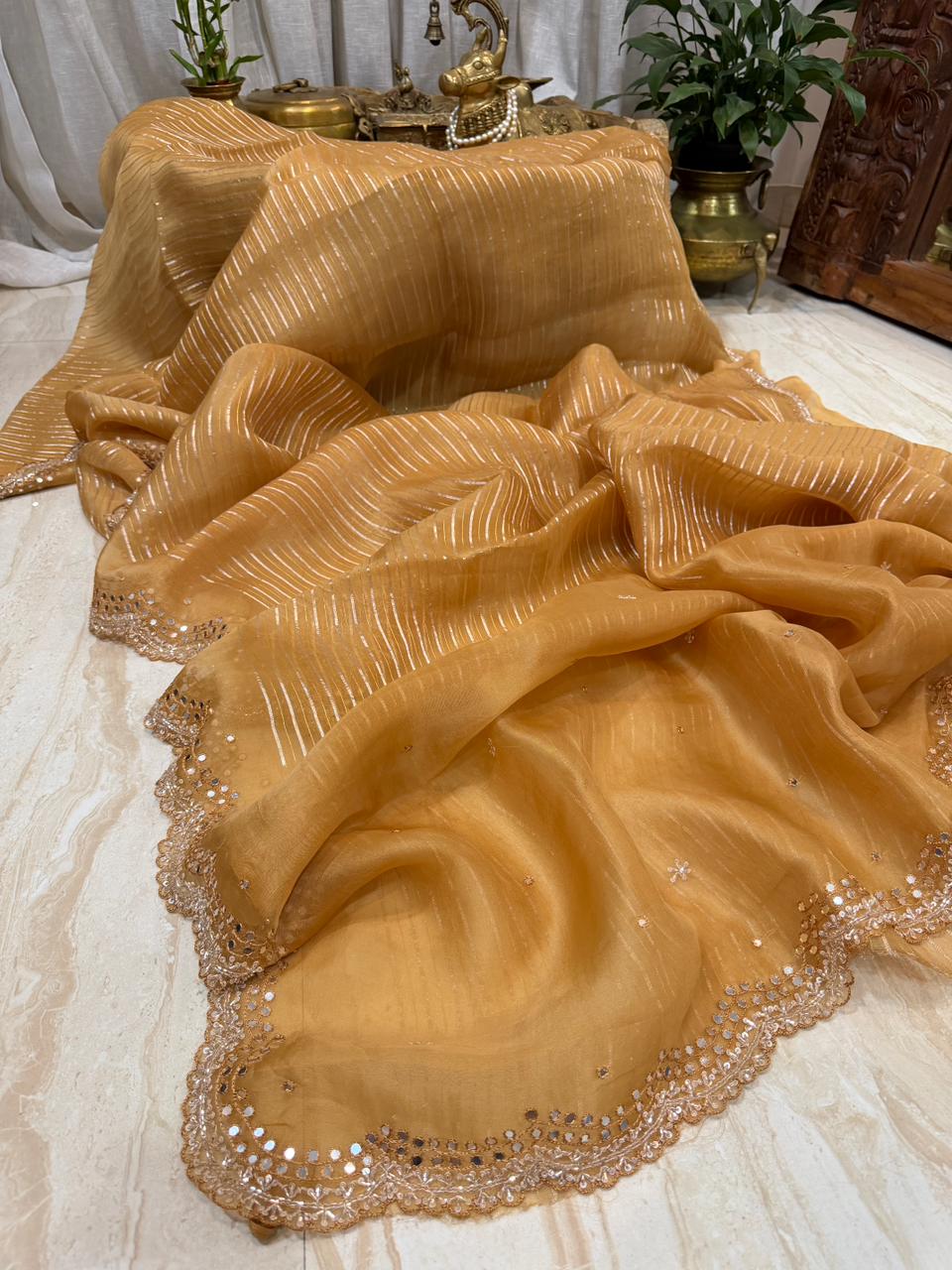 Pure Organza Saree – Subtle Shine, Timeless Grace