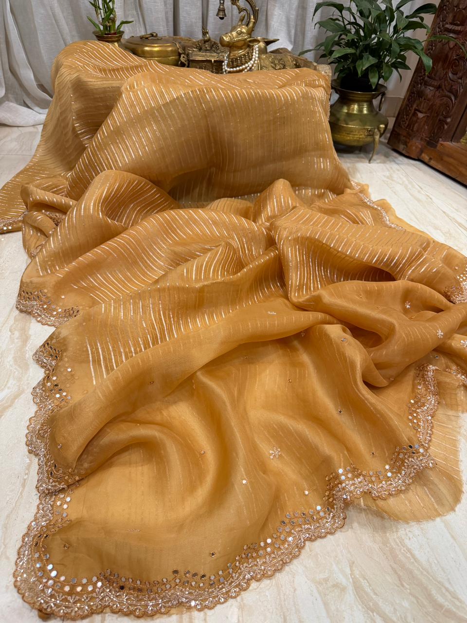 Pure Organza Saree – Subtle Shine, Timeless Grace
