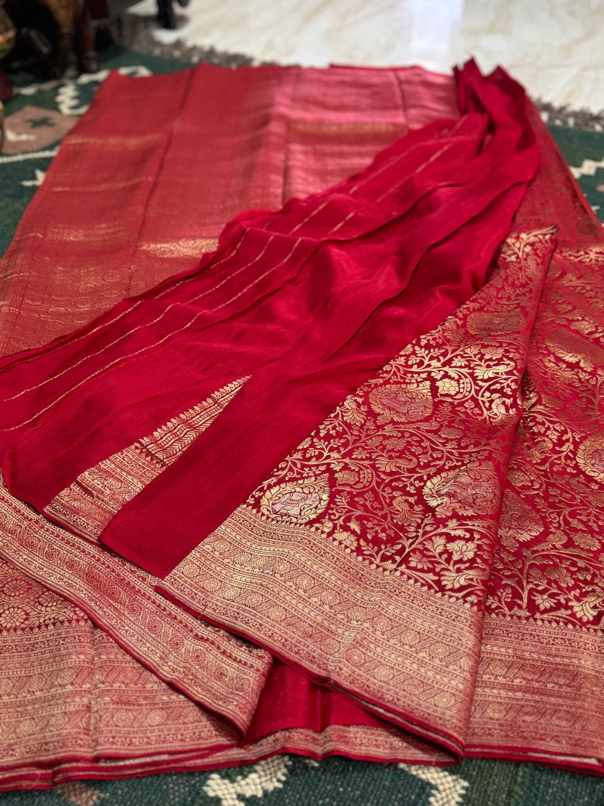 Pure Mysore Brocade Crepe Silk Saree