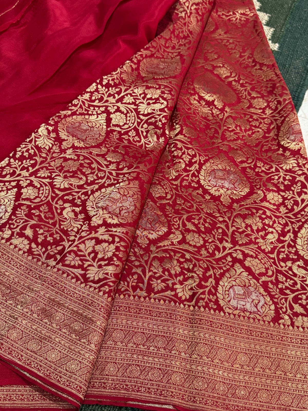 Pure Mysore Brocade Crepe Silk Saree