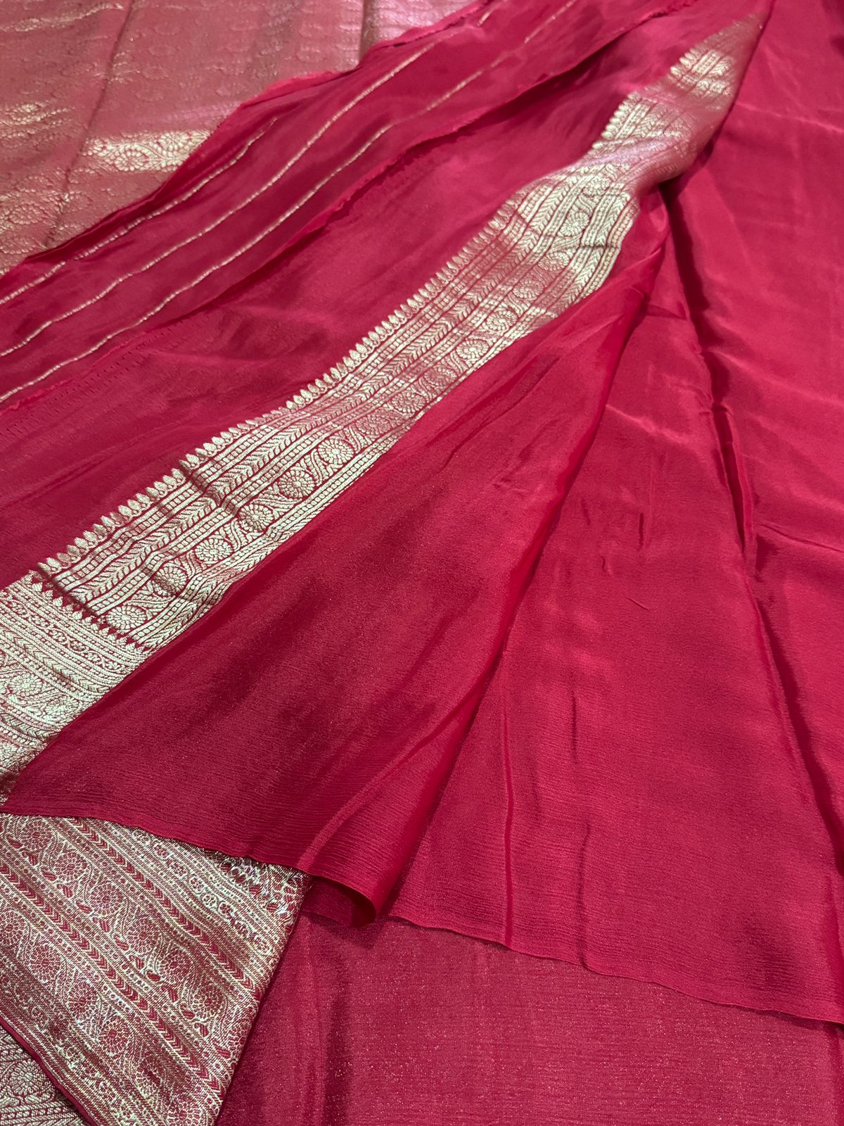 Pure Mysore Brocade Crepe Silk Saree