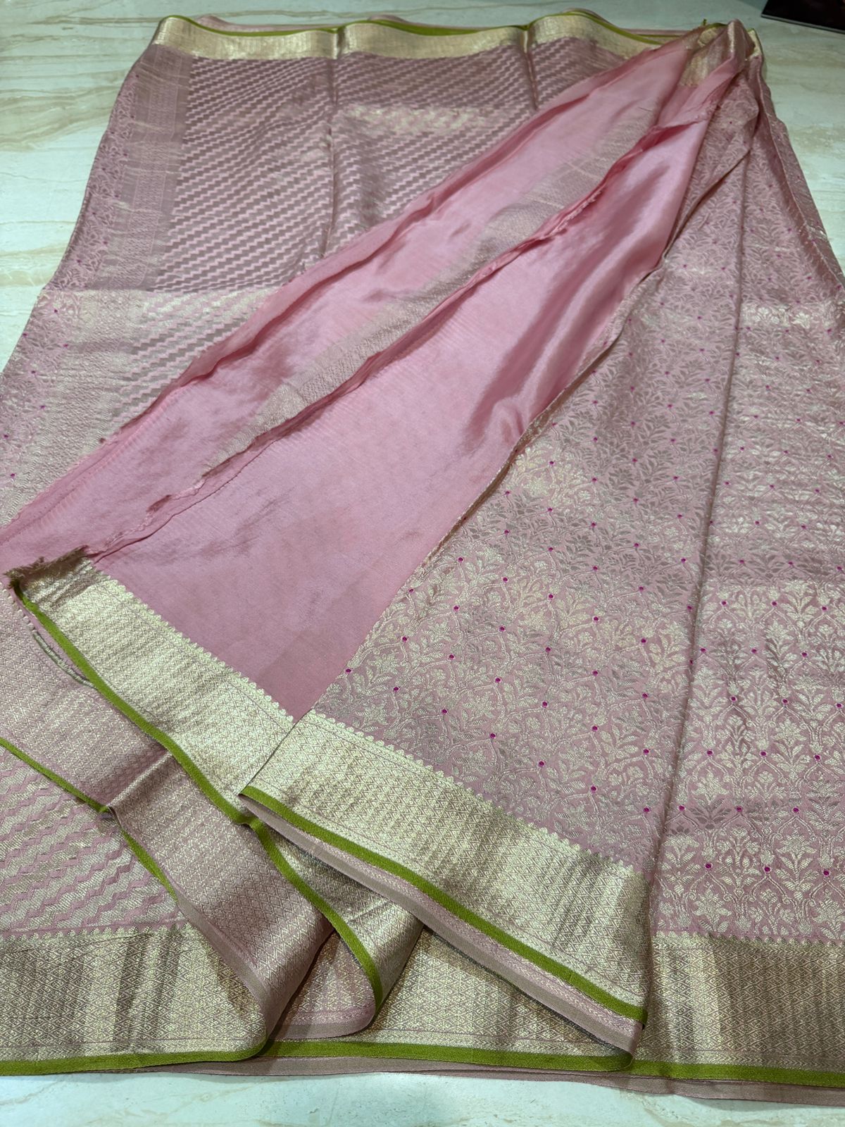 Pure Mysore Brocade Crepe Silk Saree