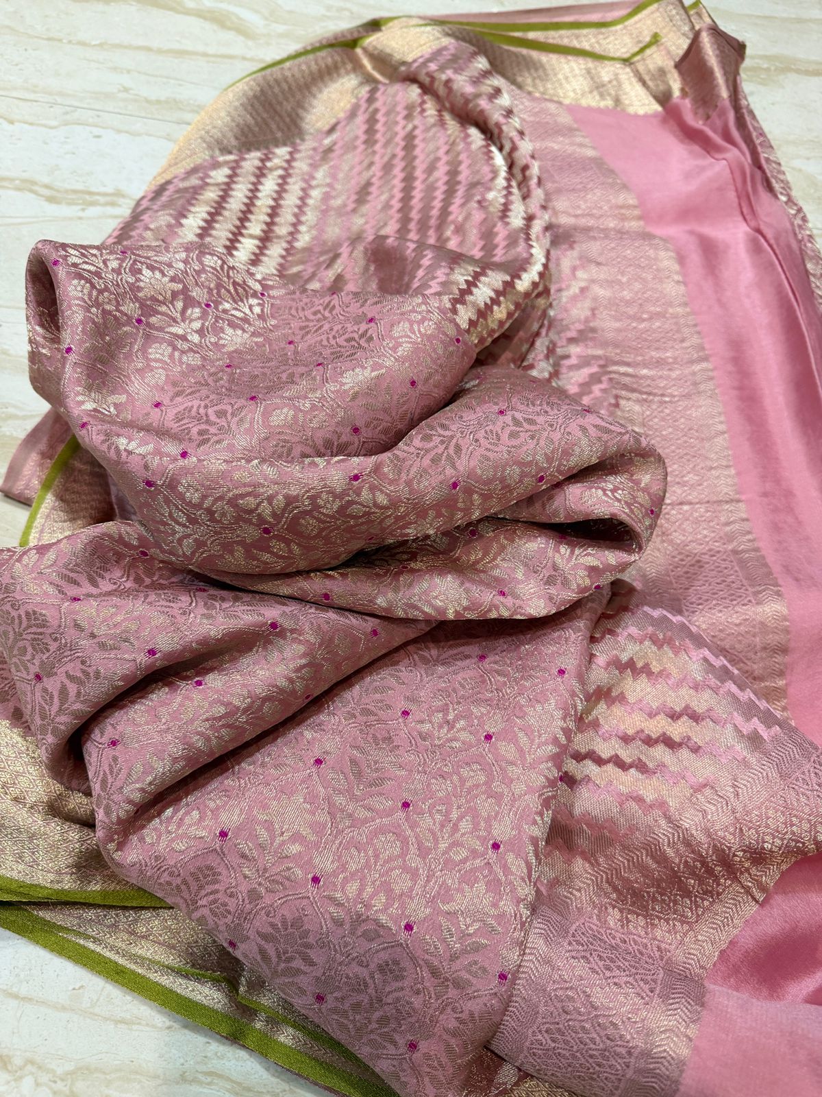 Pure Mysore Brocade Crepe Silk Saree
