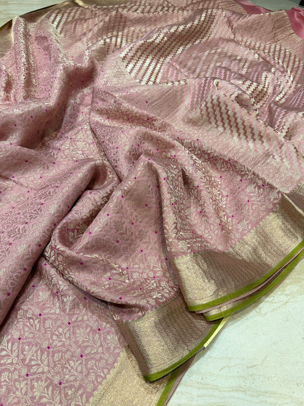 Pure Mysore Brocade Crepe Silk Saree