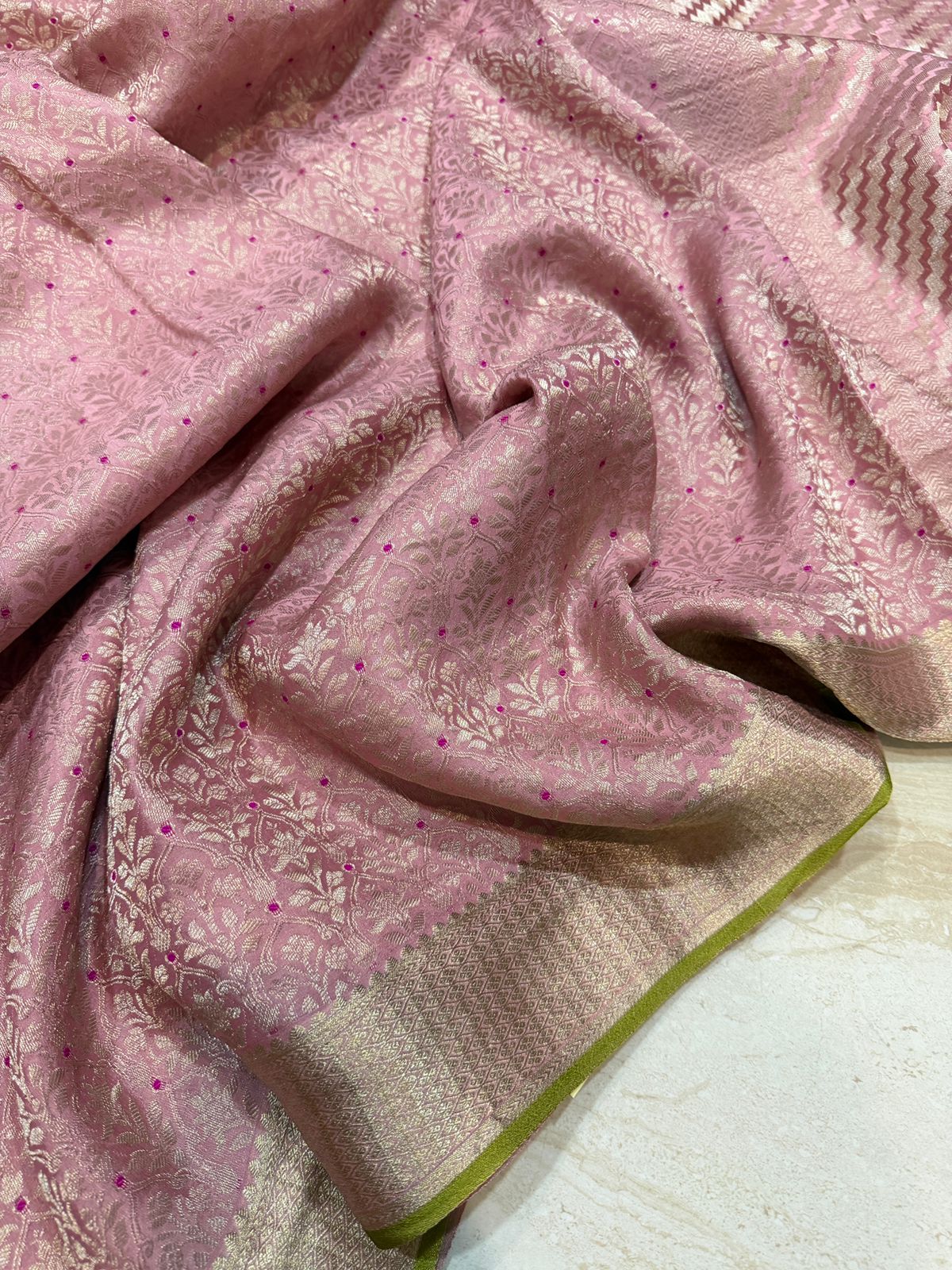 Pure Mysore Brocade Crepe Silk Saree