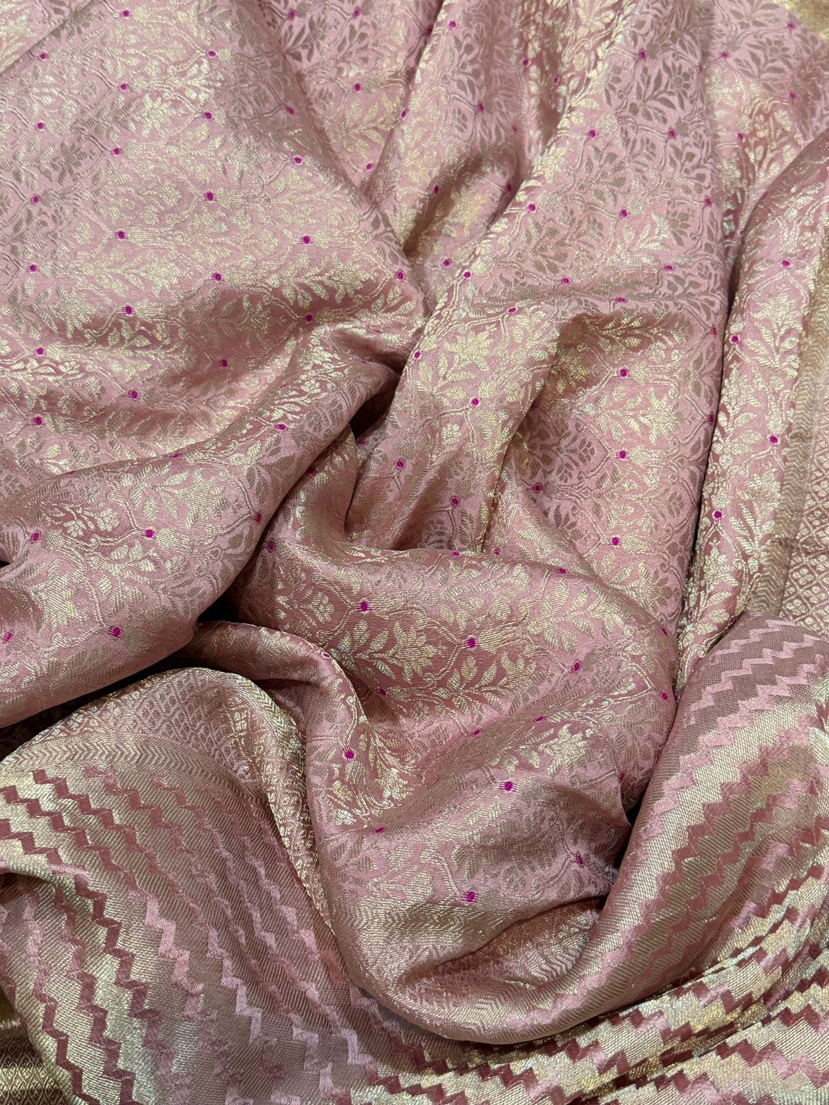 Pure Mysore Brocade Crepe Silk Saree