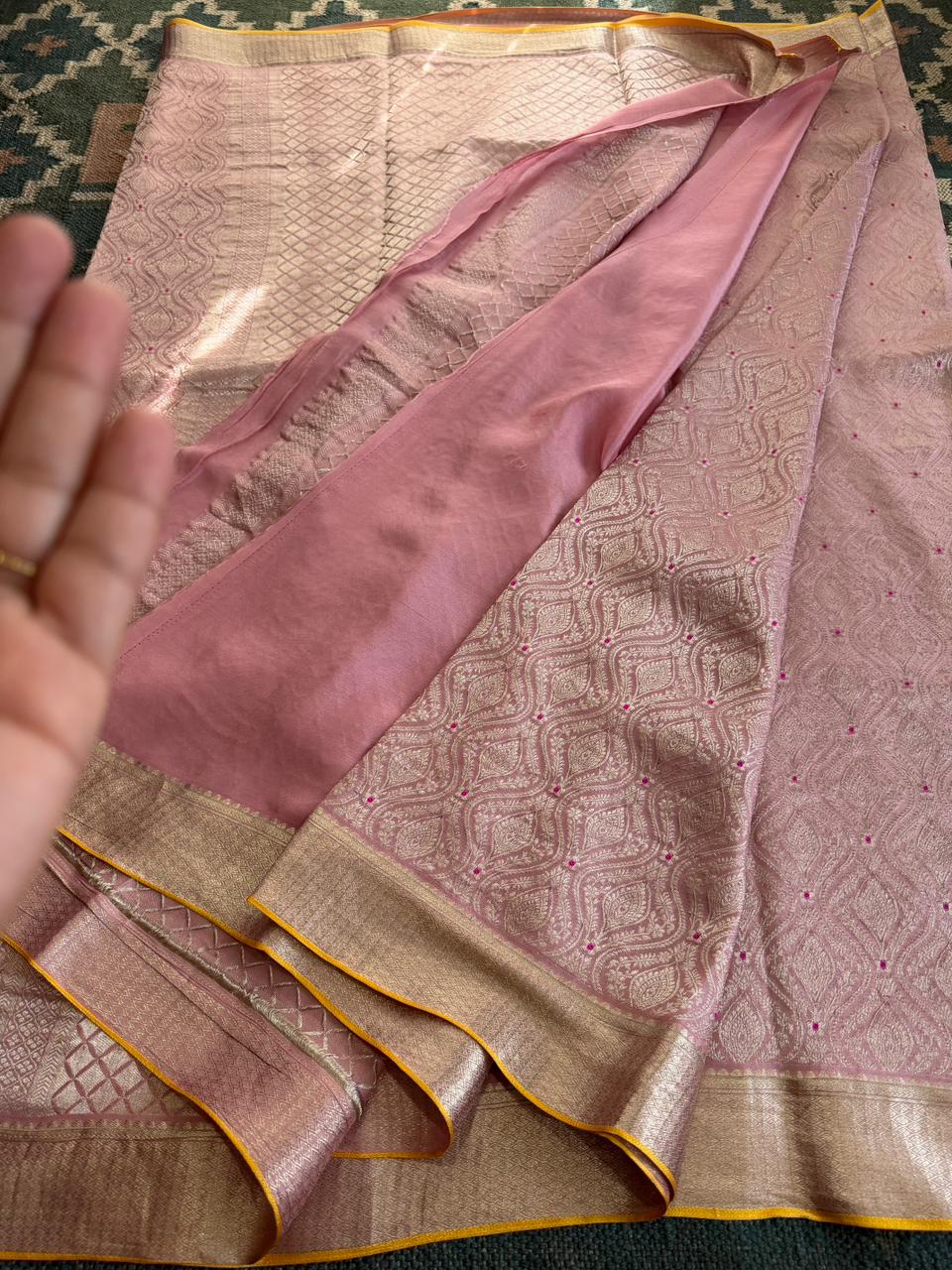 Pure Mysore Brocade Crepe Silk Saree