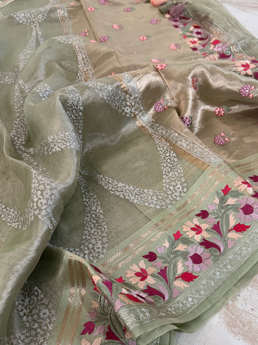 Exclusive Banarasi Soft Tissue Silk Saree