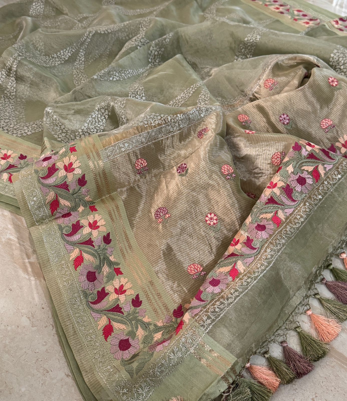 Exclusive Banarasi Soft Tissue Silk Saree