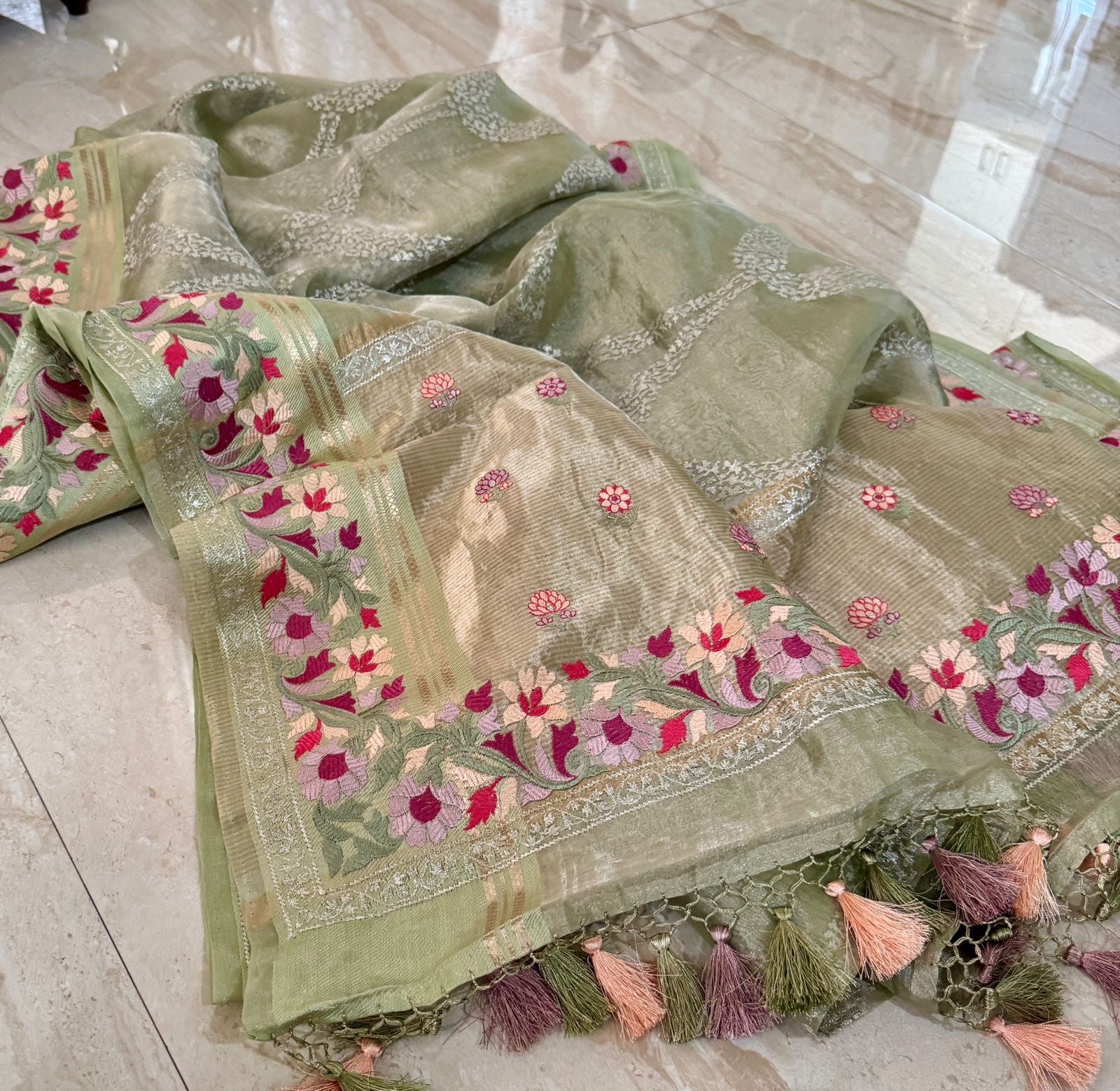 Exclusive Banarasi Soft Tissue Silk Saree