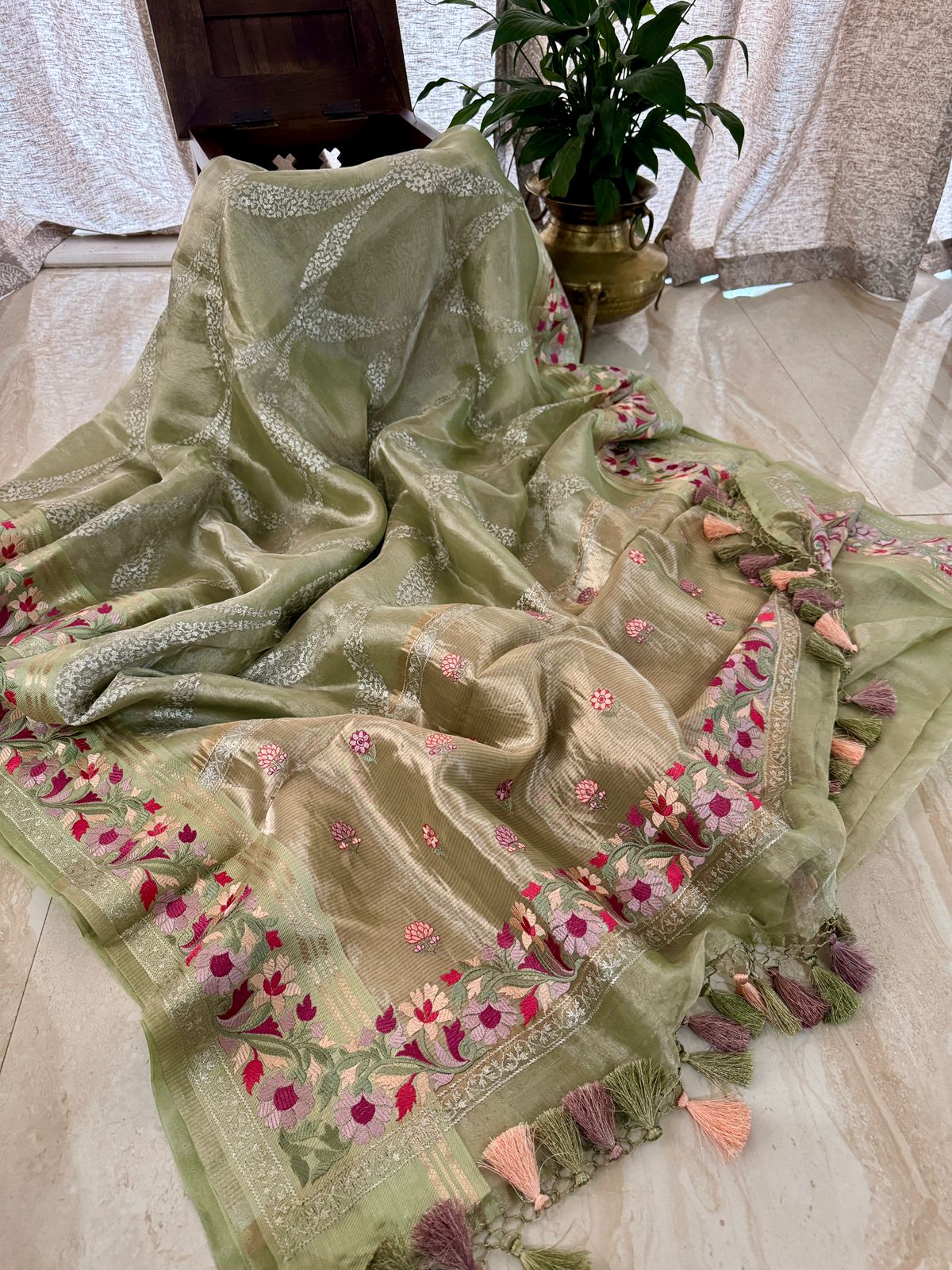 Exclusive Banarasi Soft Tissue Silk Saree