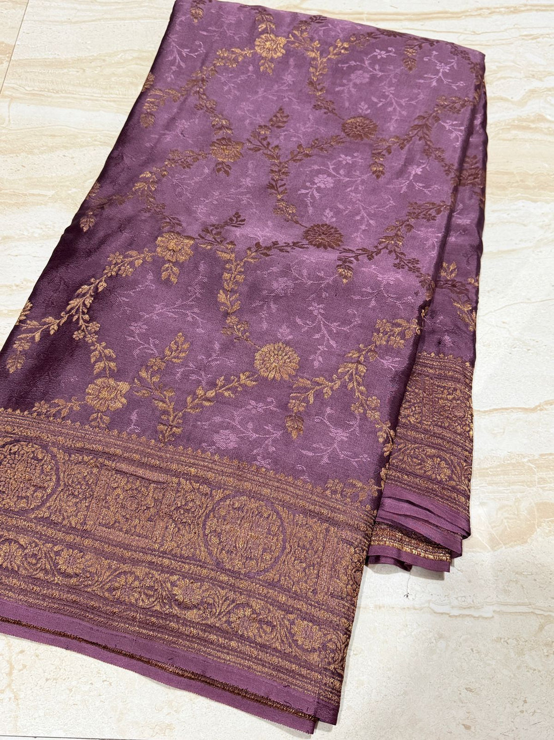 Pure Mysore Brocade Crepe Silk Saree