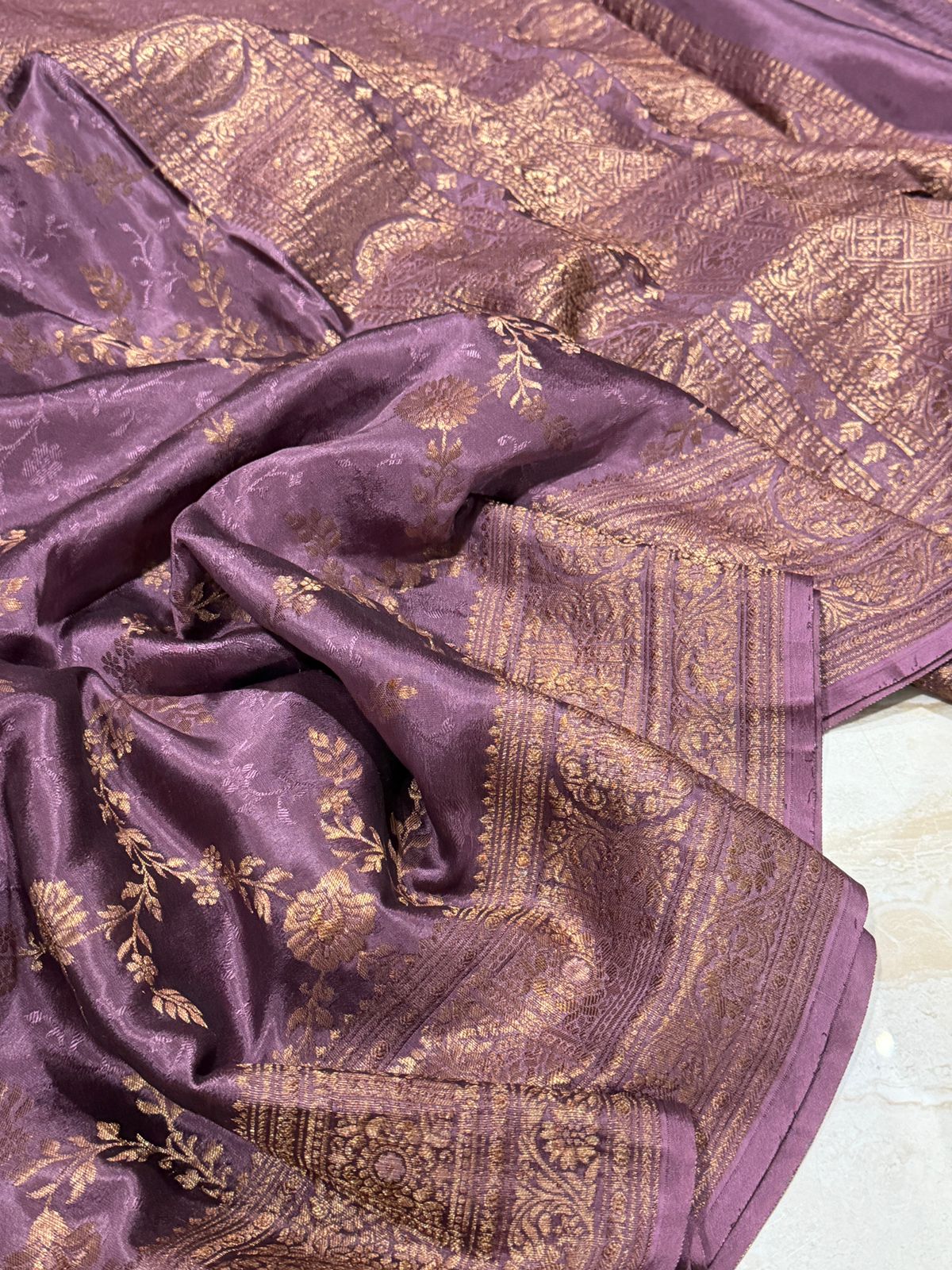 Pure Mysore Brocade Crepe Silk Saree