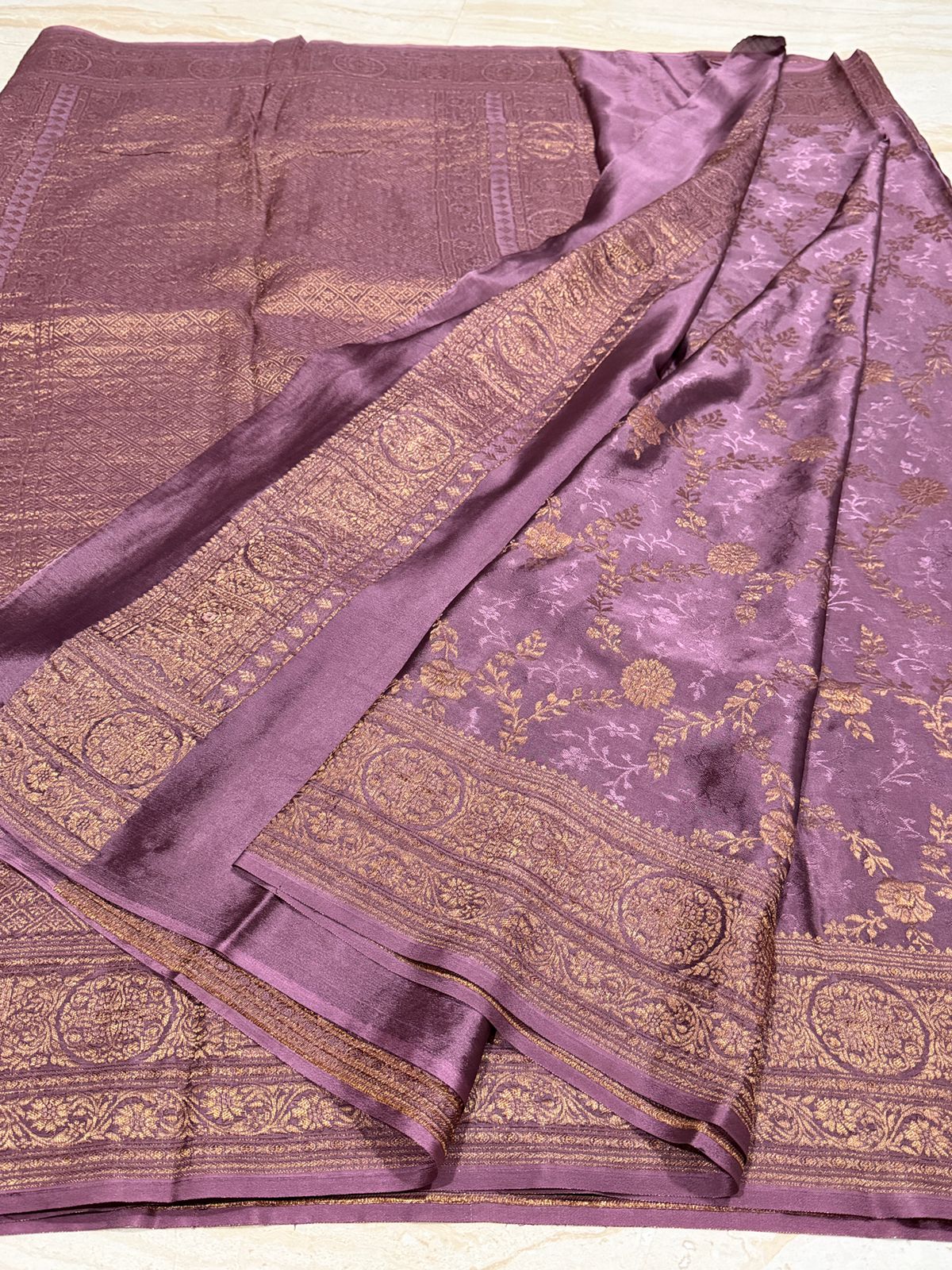 Pure Mysore Brocade Crepe Silk Saree