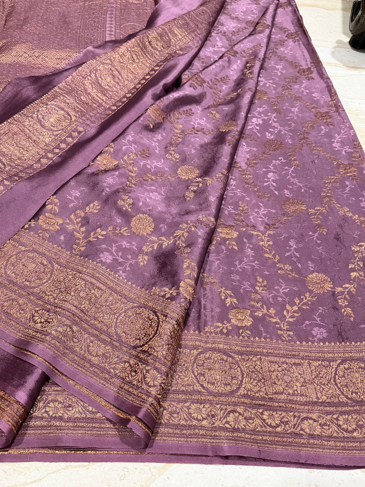Pure Mysore Brocade Crepe Silk Saree