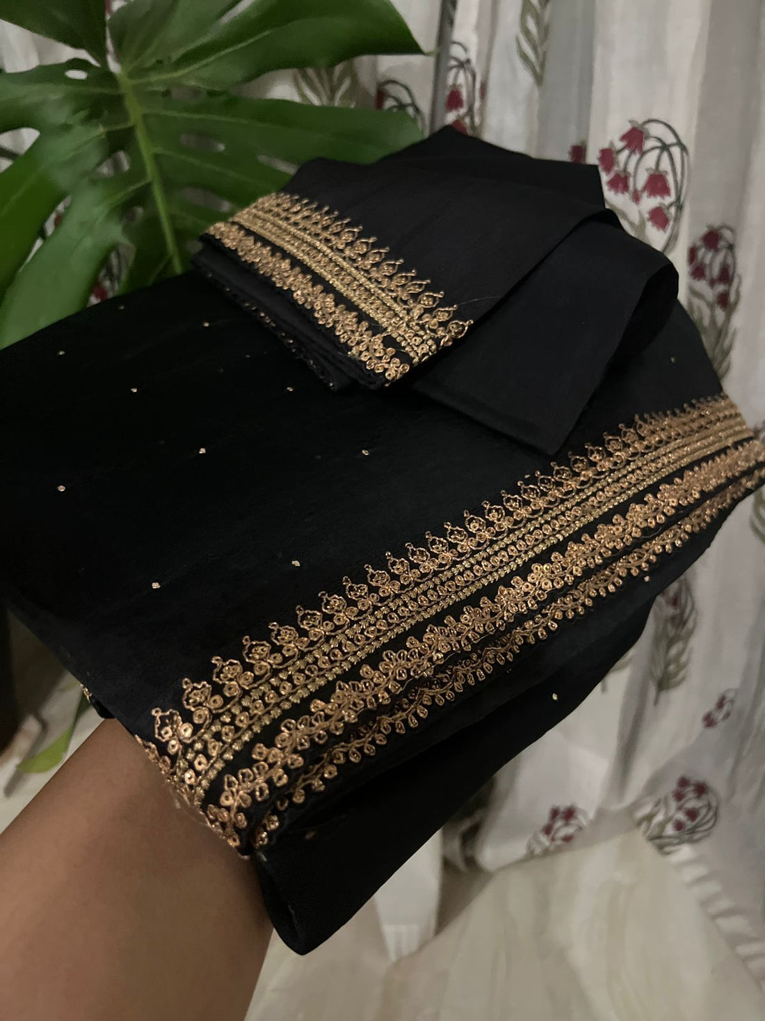 Pure Organza Saree With Embroidery Border