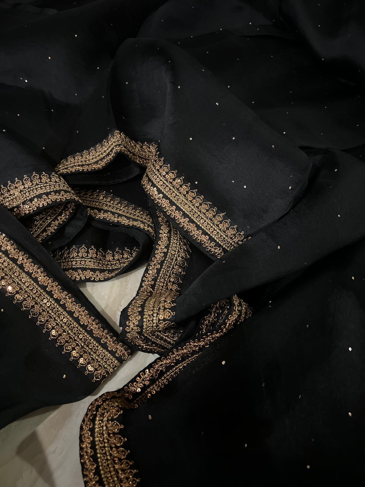 Pure Organza Saree With Embroidery Border