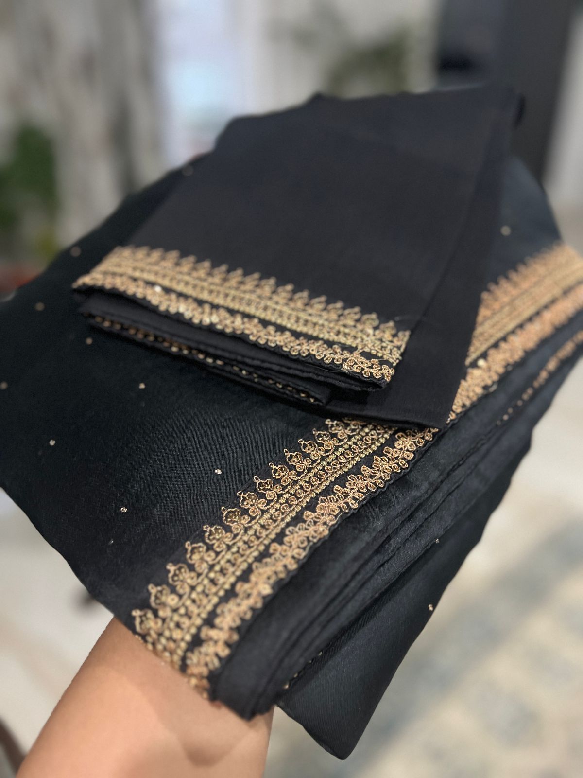 Pure Organza Saree With Embroidery Border