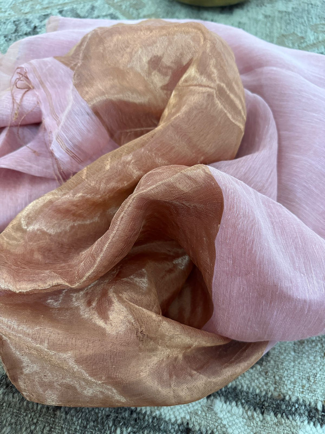 Pure Linen Tissue Silk Saree