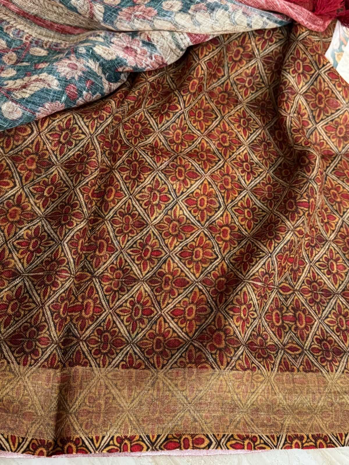 Pure Linen By Linen Digital Print Saree