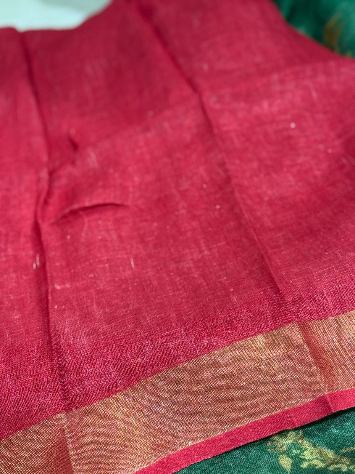 Pure Linen By Linen Digital Print Saree