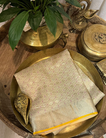 Pure Mysore Brocade Crepe Silk Saree