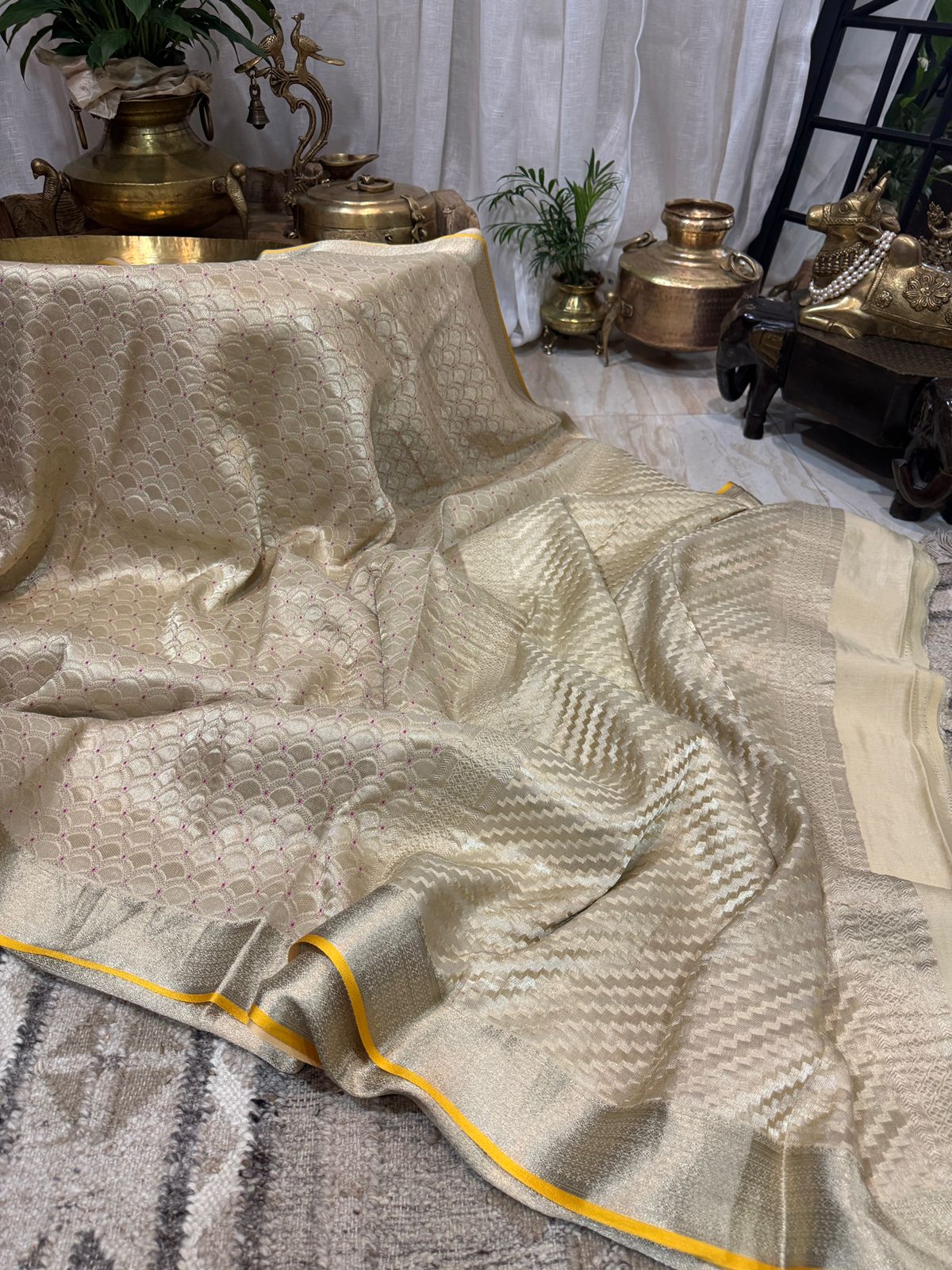 Pure Mysore Brocade Crepe Silk Saree