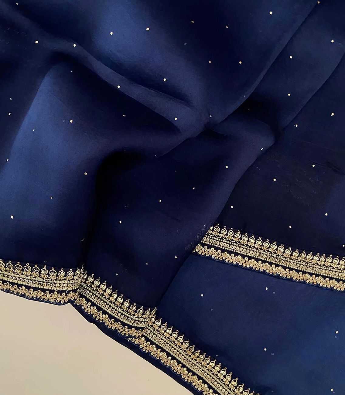 Pure Organza Saree With Embroidery Border