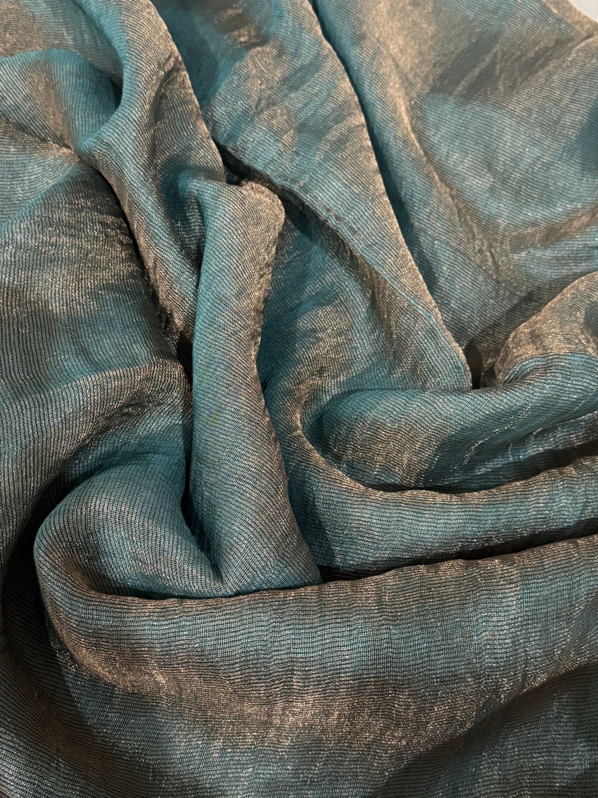 Pure Linen Tissue Silk Saree