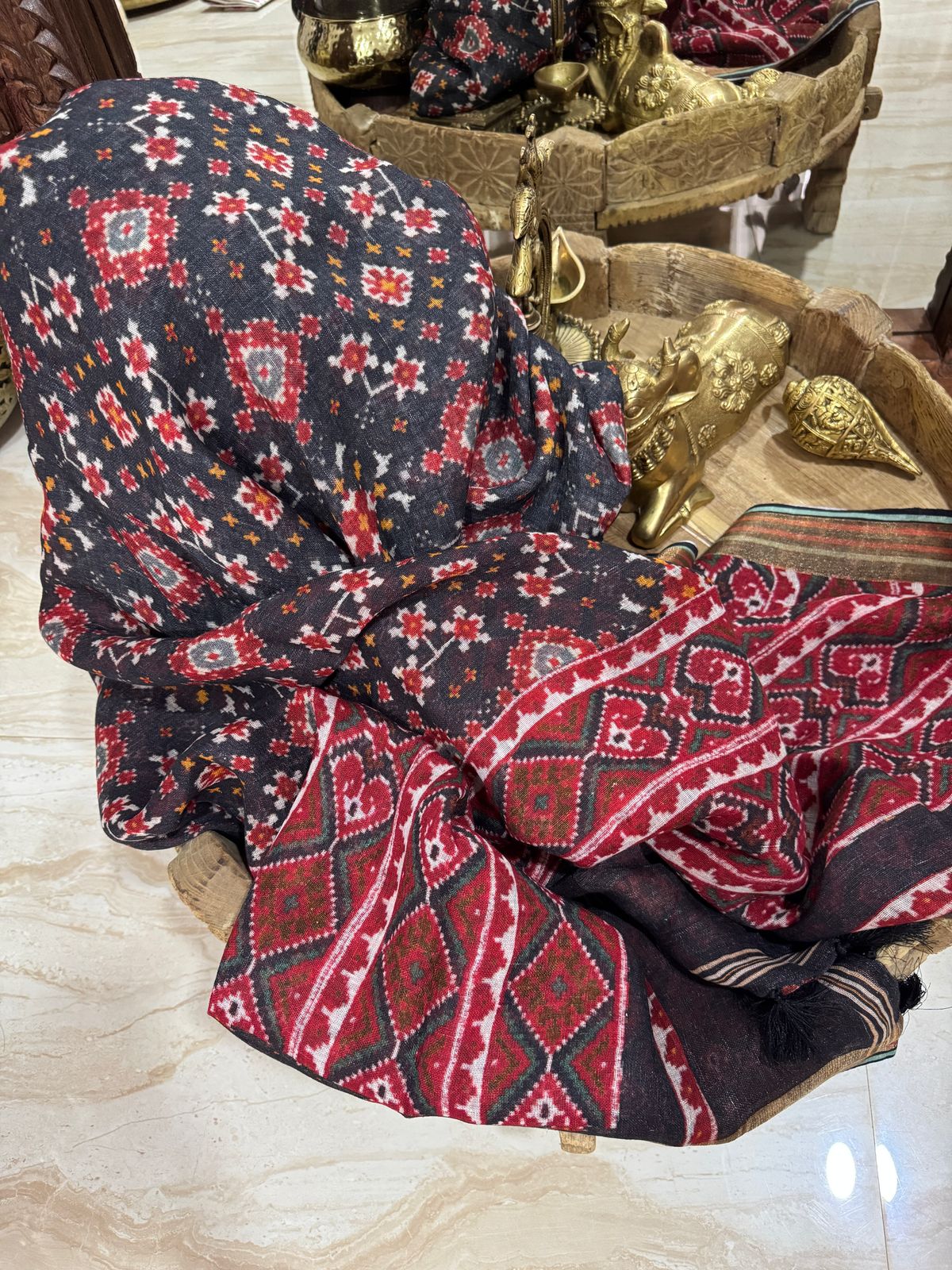 Pure Linen Digital Print Saree