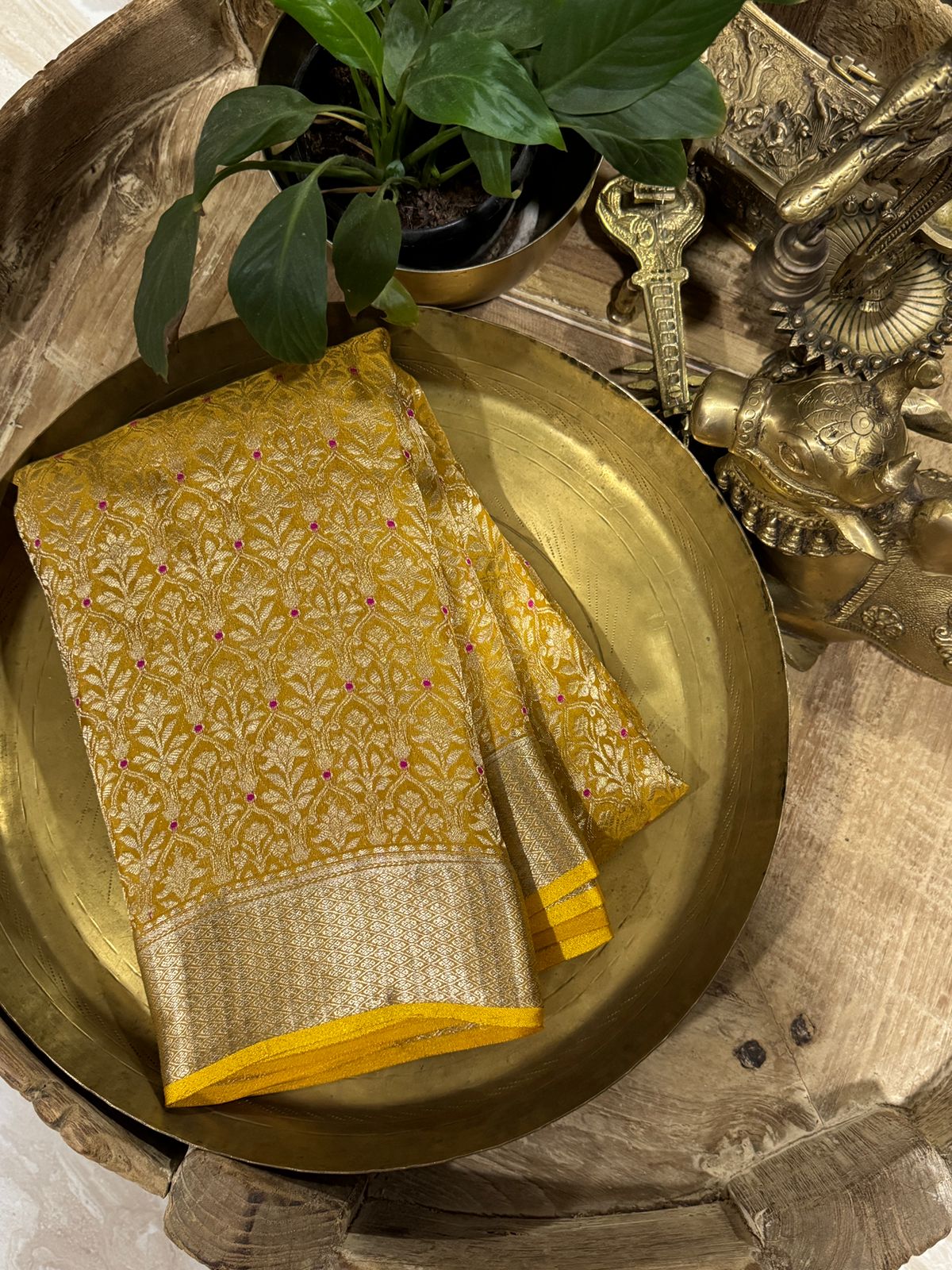 Pure Mysore Brocade Crepe Silk Saree
