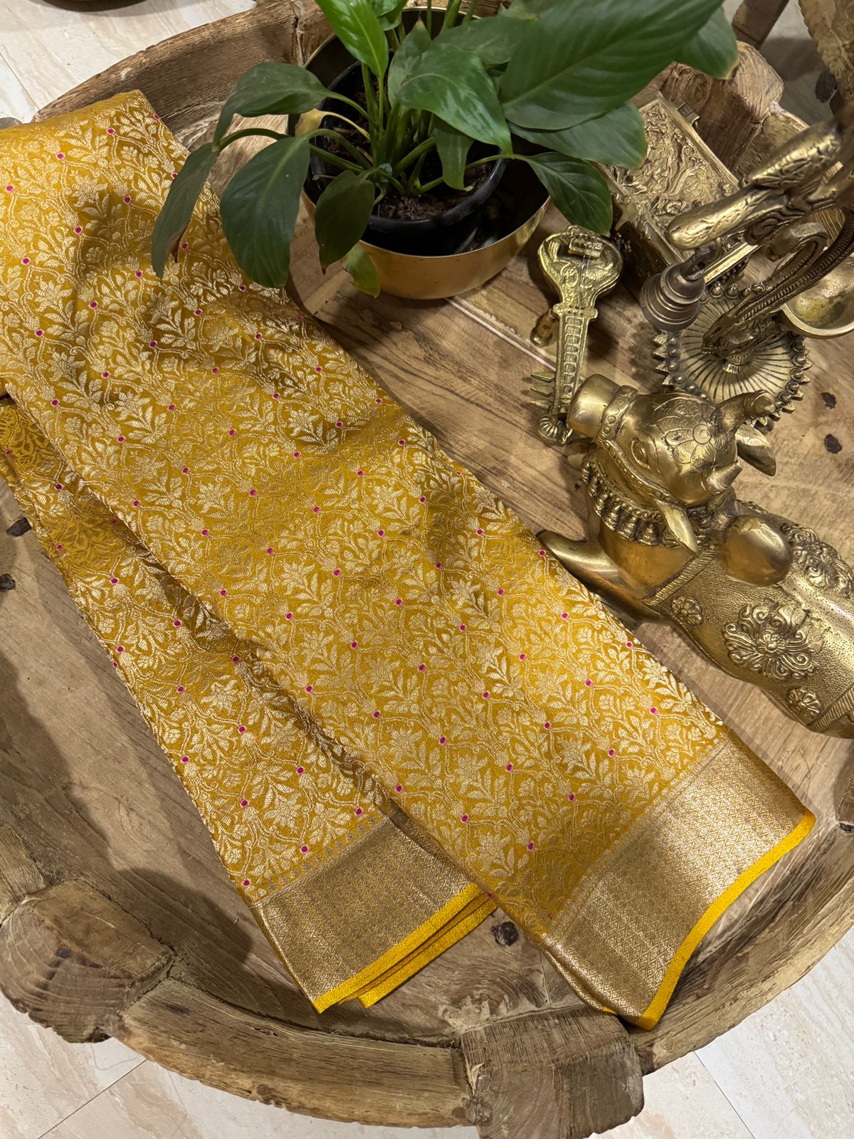 Pure Mysore Brocade Crepe Silk Saree