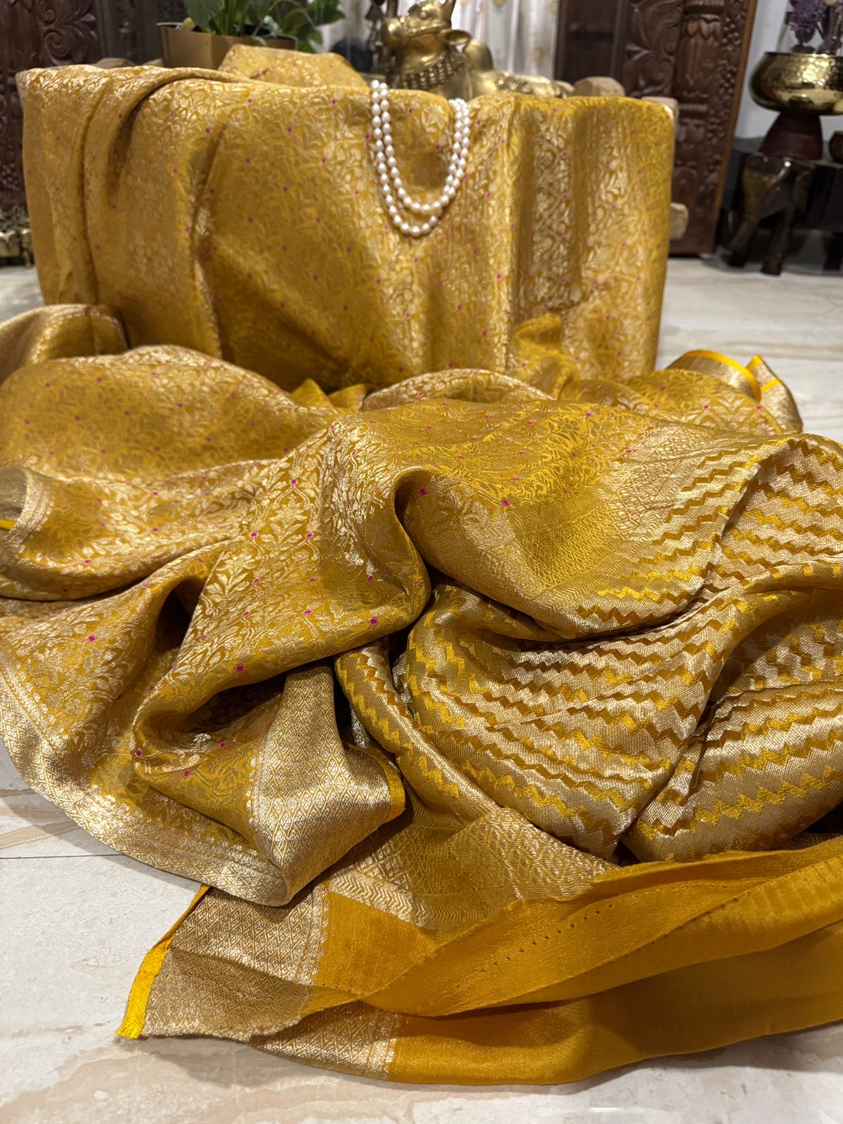 Pure Mysore Brocade Crepe Silk Saree