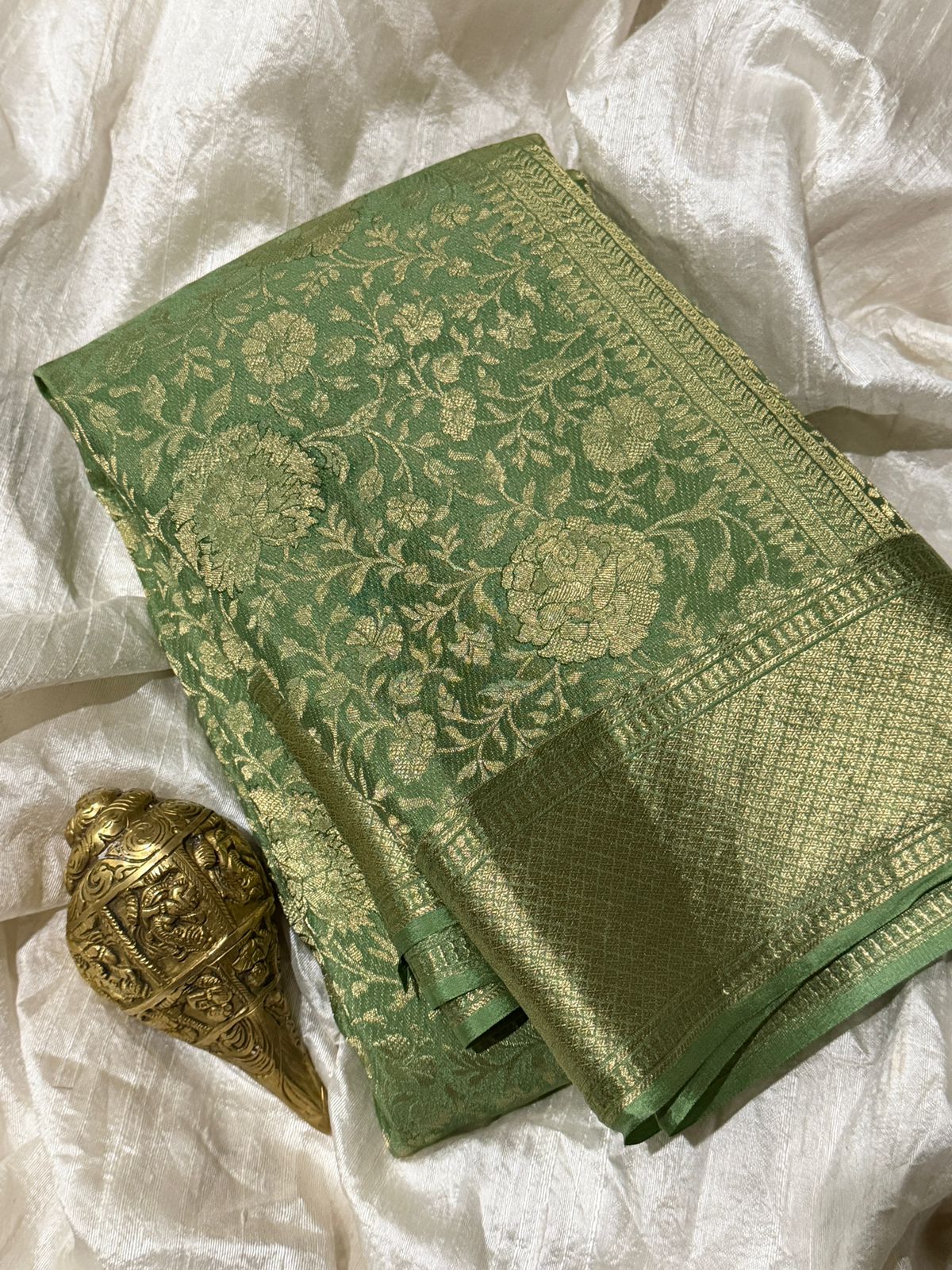 Pure Mysore Brocade Crepe Silk Saree