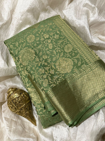 Pure Mysore Brocade Crepe Silk Saree