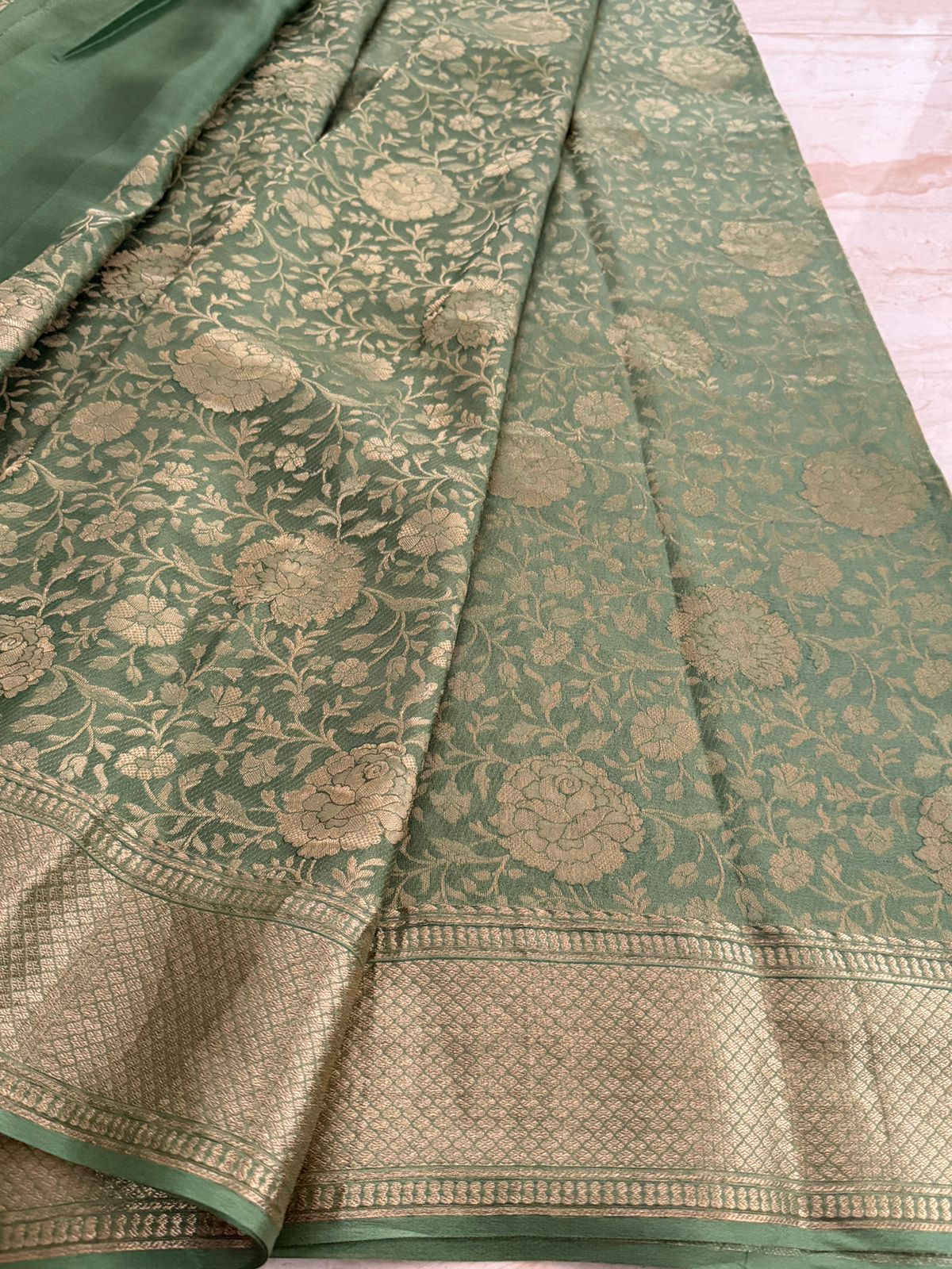 Pure Mysore Brocade Crepe Silk Saree