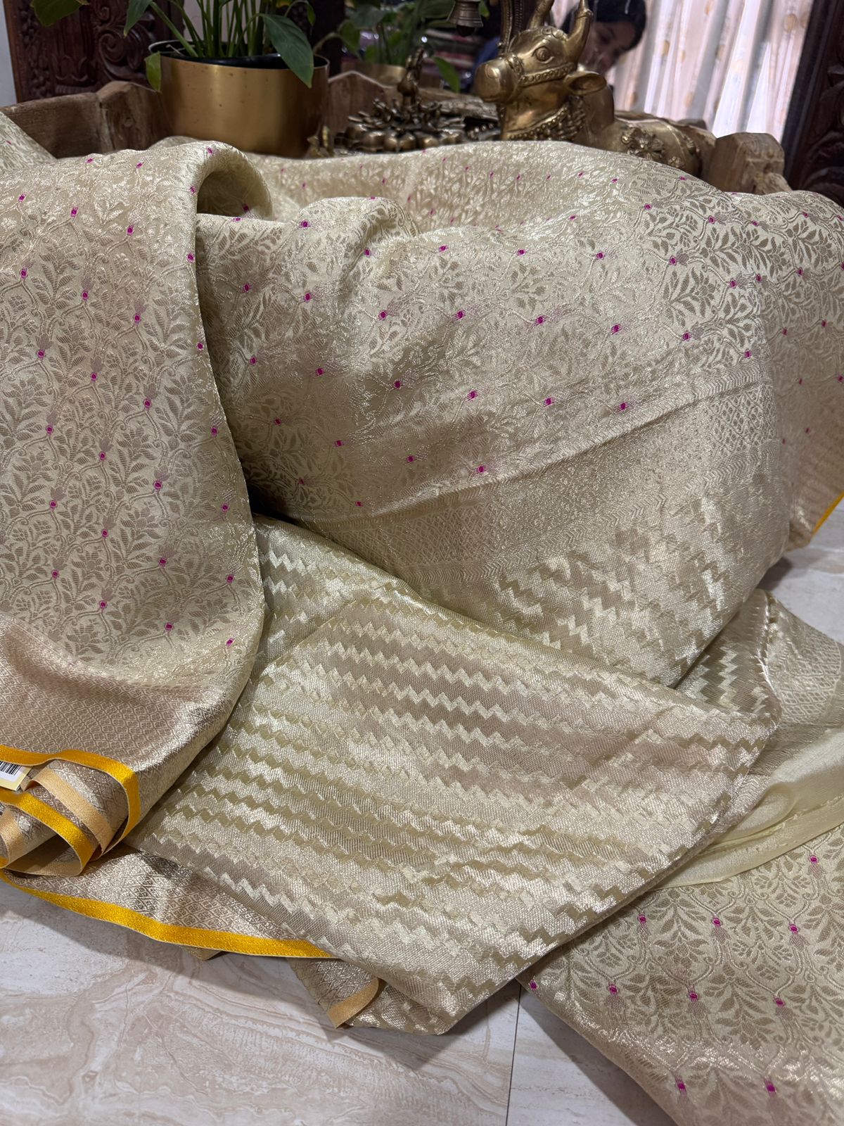 Pure Mysore Brocade Crepe Silk Saree