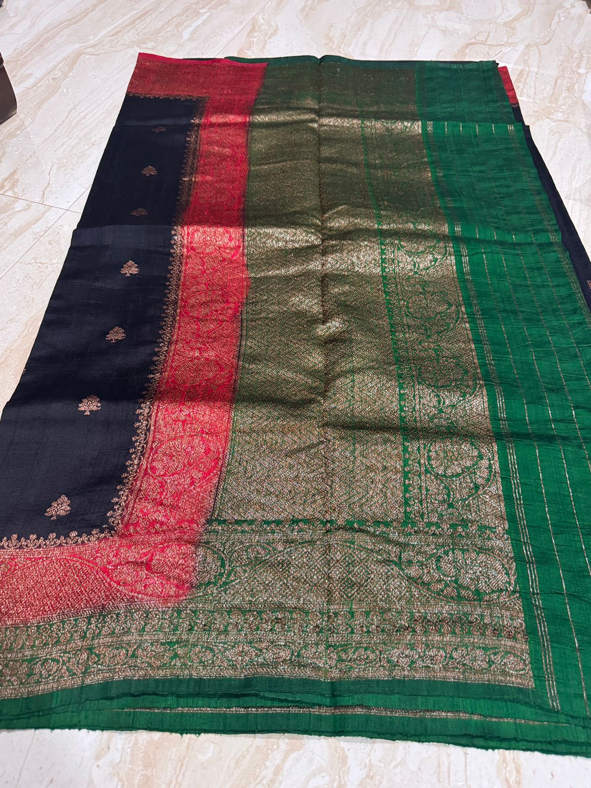 Pure Handloom Raw Silk Banarasi Saree