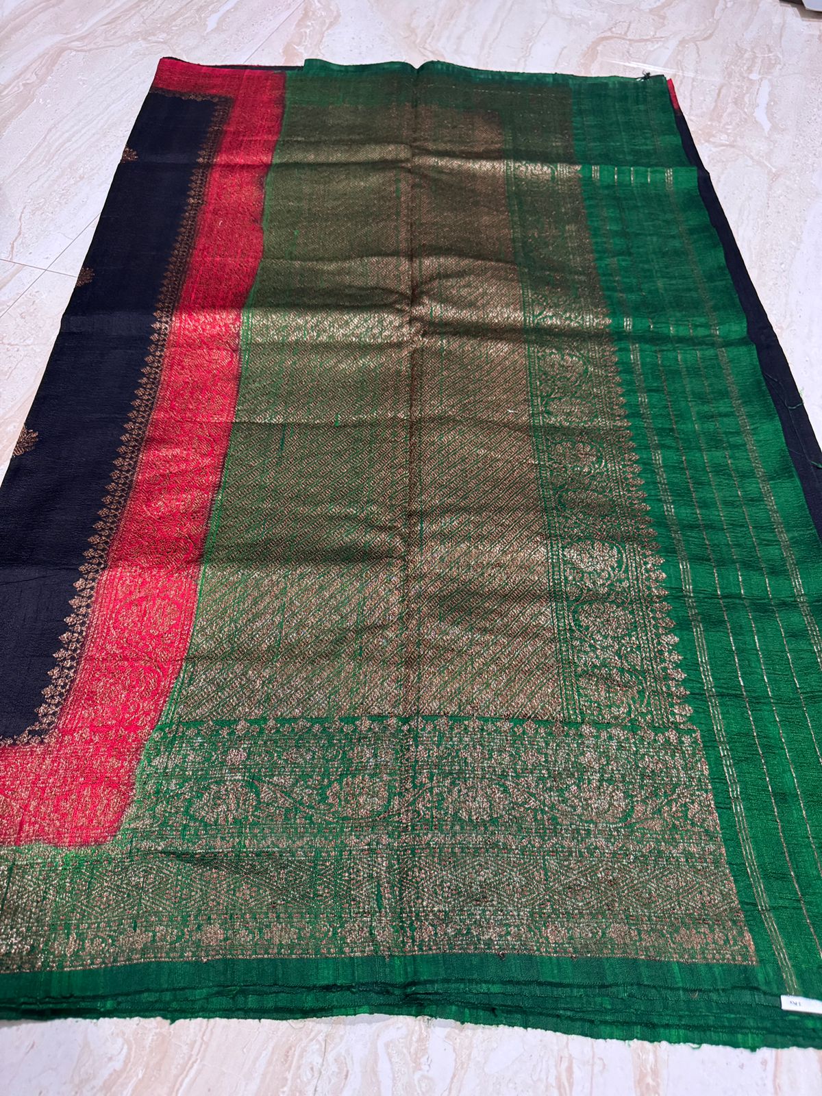 Pure Handloom Raw Silk Banarasi Saree