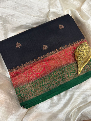 Pure Handloom Raw Silk Banarasi Saree